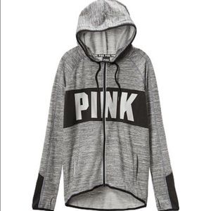 VS Black & Grey PINK high-low sweater size XS
